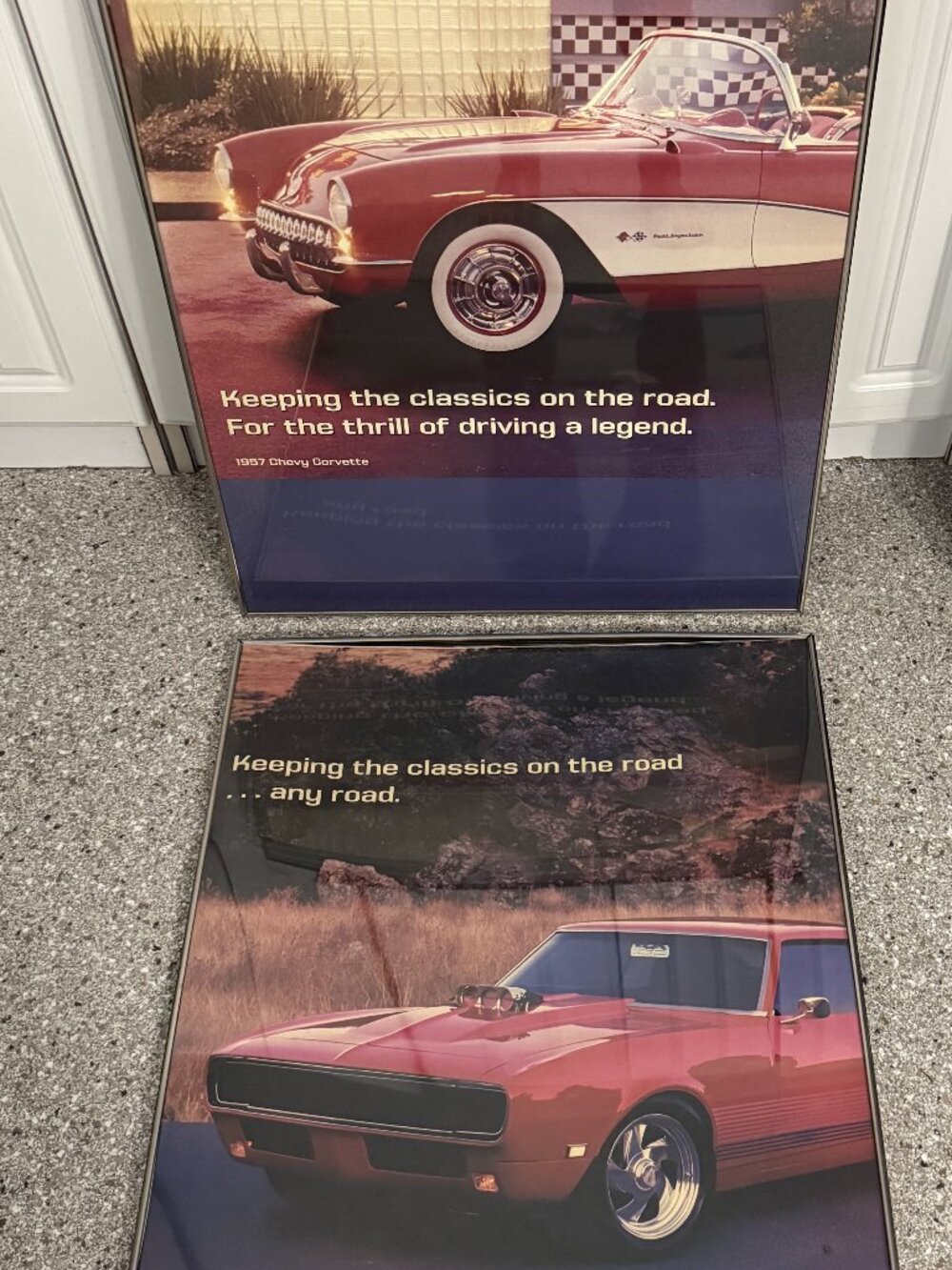 Corvette and Camero Vintage Union 76 Gas Station Posters
